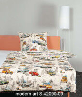 Mako-Satin Bettwäsche modern art S 42090 multicolor