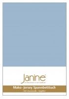 Janine Spannbetttuch Mako-Feinjersey 5007 perlblau