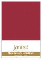 Janine Spannbetttuch Mako-Feinjersey 5007 granat