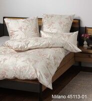 Janine Mako-Satin Bettwäsche MILANO 45113 sand koralle pink