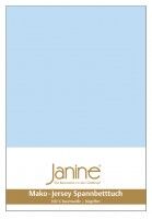 Janine Spannbetttuch Mako-Feinjersey 5007 hellblau