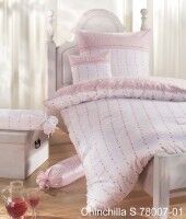 Edelflanell Bettwäsche Chinchilla S 78007 rosé