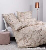 Janine Mako-Satin Bettwäsche MILANO 45114 mocha kupfer