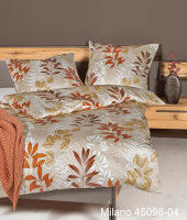 Mako-Satin Bettwäsche MILANO 45098 zedernholz naturell