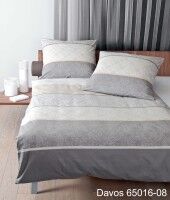 Janine Feinbiber Bettwäsche DAVOS 65016 silber sand