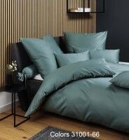 Janine Mako-Satin Bettwäsche Colors 31001 mineralgrün