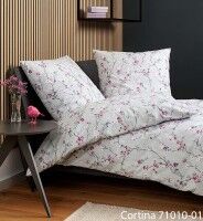Janine Soft-Cotton Bettwäsche CORTINA 71010 rosa beere