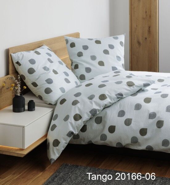 Janine Janine Mako-Soft-Seersucker Bettwäsche TANGO 20166 salbeigrün Größe: günstig online kaufen