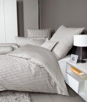 Janine Mako-Satin-Bettwäsche modernclassic 3912 vulkan