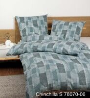 Janine Edelflanell Bettwäsche Chinchilla S 78070 salbei jade