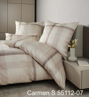 Interlock-Jersey Bettwäsche CARMEN S 55112 braun beige
