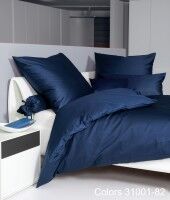 Janine Mako-Satin Bettwäsche Colors 31001 marine