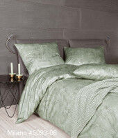 Mako-Satin Bettwäsche MILANO 45093 rauchgrün