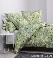 Janine Mako-Satin Bettwäsche MILANO 45122 grün limone