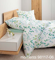 Mako-Satin Bettwäsche moments 98117 grün türkis