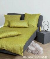Janine Interlock-Jersey Bettwäsche CARMEN S 55031 bernsteingrün aurora