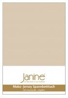 Janine Spannbetttuch Mako-Feinjersey 5007 sand