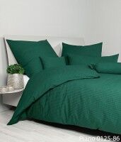 Janine Mako-Soft-Seersucker Bettwäsche PIANO 0125 waldgrün