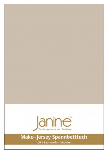 Janine Spannbetttuch Mako-Feinjersey 5007 naturell