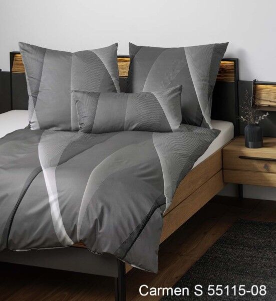 Janine Janine Interlock-Jersey Bettwäsche CARMEN S 55115 grau taupe Größe: günstig online kaufen