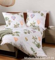 Janine Mako-Satin Bettwäsche modern art S 42177 multicolor