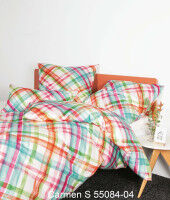 Janine Interlock-Jersey Bettwäsche CARMEN S 55084 orange fuchsia aqua limone