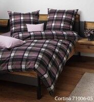 Janine Soft-Cotton Bettwäsche CORTINA 71006 beere