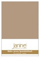 Janine Spannbetttuch Mako-Feinjersey 5007 nougat