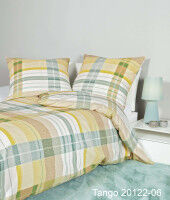 Mako-Soft-Seersucker Bettwäsche TANGO 20122 limone grauchgrün