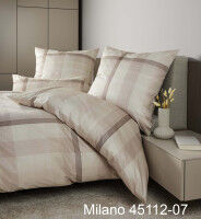 Mako-Satin Bettwäsche MILANO 45112 braun beige