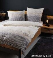 Janine Feinbiber Bettwäsche DAVOS 65171 grau beige