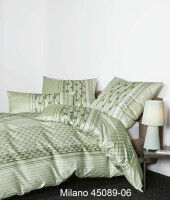 Janine Mako-Satin Bettwäsche MILANO 45089 salbeigrün helloliv