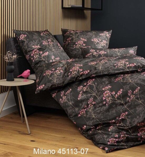 Janine Janine Mako-Satin Bettwäsche MILANO 45113 braun pink Größe:  40x80 c günstig online kaufen