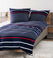 Mako-Satin Bettwäsche J. D. 87105 maritimblau