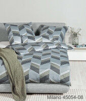 Mako-Satin Bettwäsche MILANO 45054 opalgrau