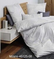 Janine Mako-Satin Bettwäsche MILANO 45125 silber