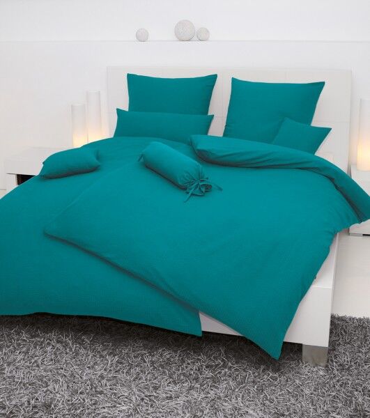 Janine Janine Mako-Soft-Seersucker Bettwäsche PIANO 0125 capri Größe:  135x günstig online kaufen