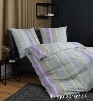 Janine Mako-Soft-Seersucker Bettwäsche TANGO 20162 lila salbeigrün