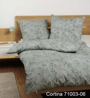 Janine Soft-Cotton Bettwäsche CORTINA 71003 salbeigrün