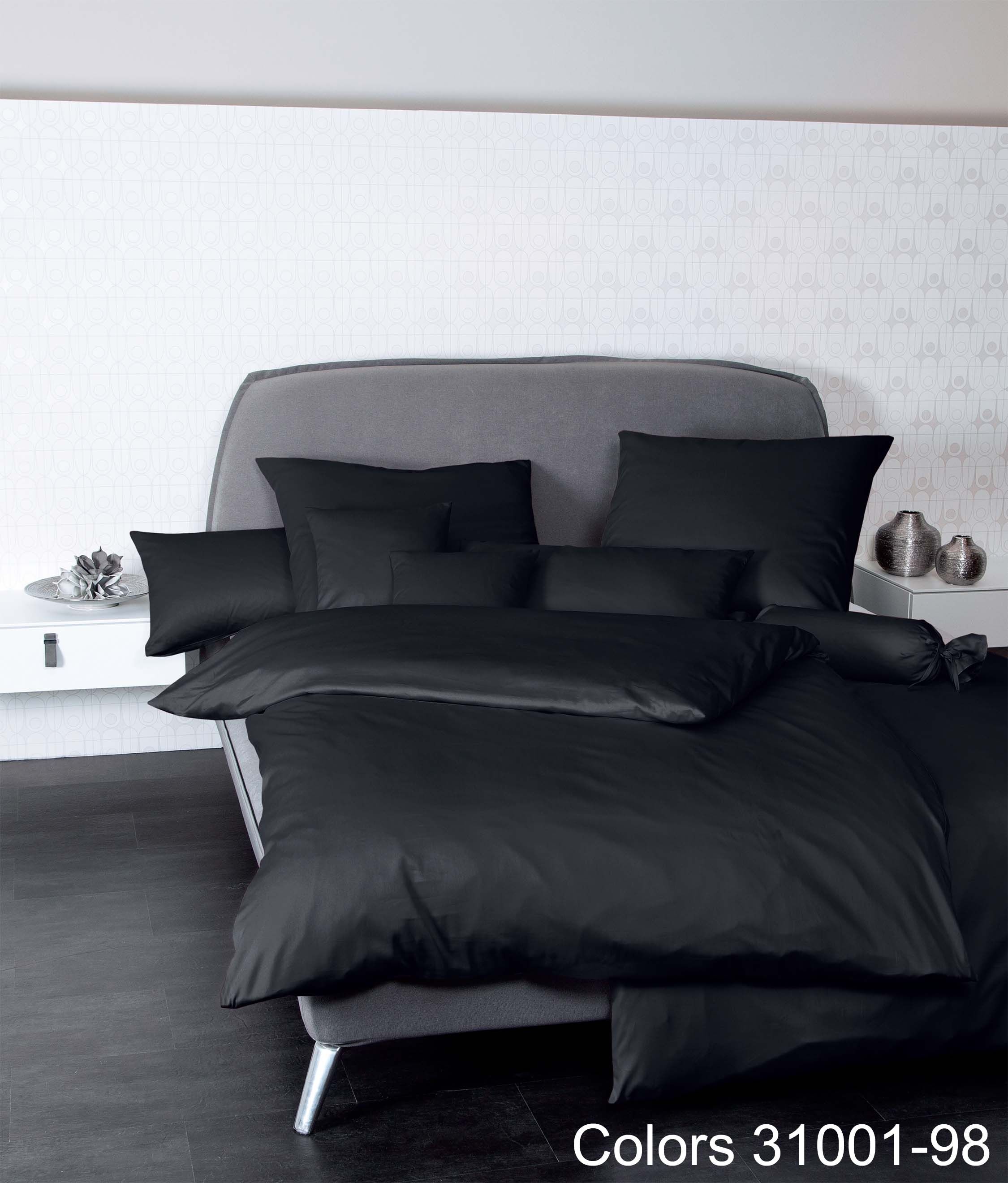 Jetzt Janine Janine Mako-Satin Bettwäsche Colors 31001 schwarz kaufen| Offizieller Janine-Shop
