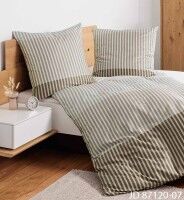 Janine Mako-Satin Bettwäsche J. D. 87120 beige braun