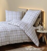 Janine Mako-Soft-Seersucker Bettwäsche TANGO 20159 beige flieder