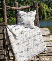 Janine Mako-Satin Bettwäsche moments 98101 seeblau