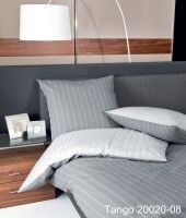 Janine Mako-Soft-Seersucker Bettwäsche TANGO 20020 / Sommerbettwäsche silber