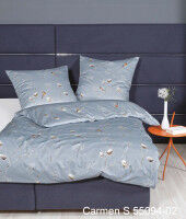 Interlock-Jersey Bettwäsche CARMEN S 55094 blauer nebel