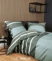 Janine Mako-Satin Bettwäsche J. D. 8468 salbeigrün