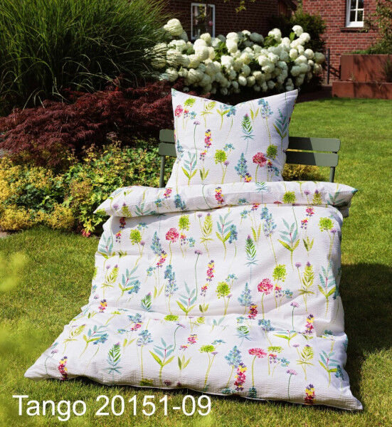 Janine Mako-Soft-Seersucker Bettwäsche TANGO 20151 multicolor Größe:  155x2 günstig online kaufen