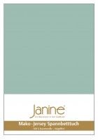 Janine Spannbetttuch Mako-Feinjersey 5007 rauchgrün