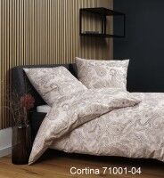 Janine Soft-Cotton Bettwäsche CORTINA 71001 kupfer mocha