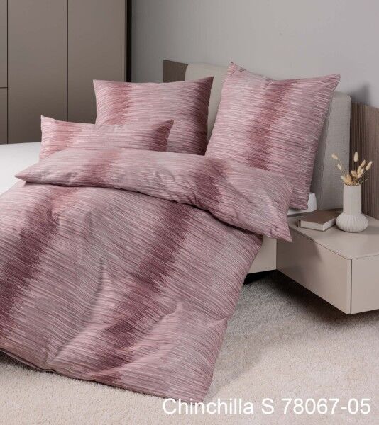 Janine Edelflanell Bettwäsche Chinchilla S 78067 beere mauve